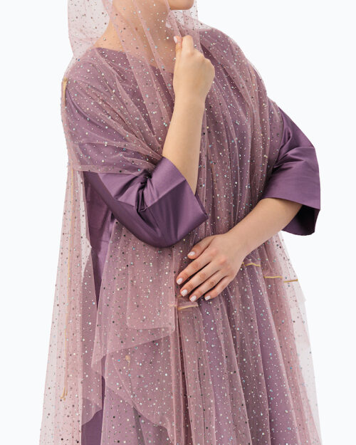 Model is wearing Light Purple Kaftan - N KAFTAN