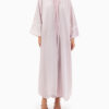 Model wears Light Pink Abaya